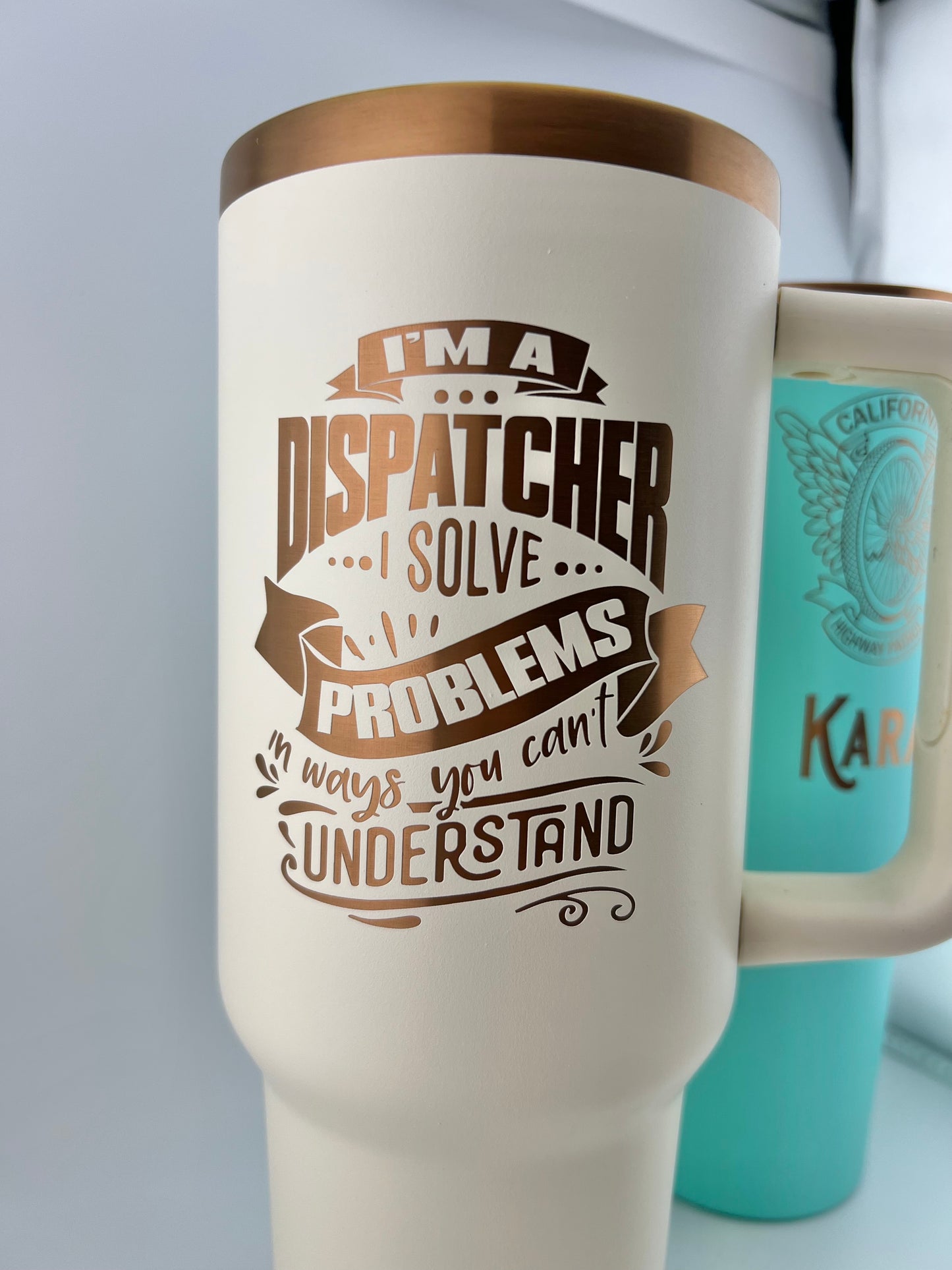 40oz Patrol Tumbler with Handle (Gold Plated)