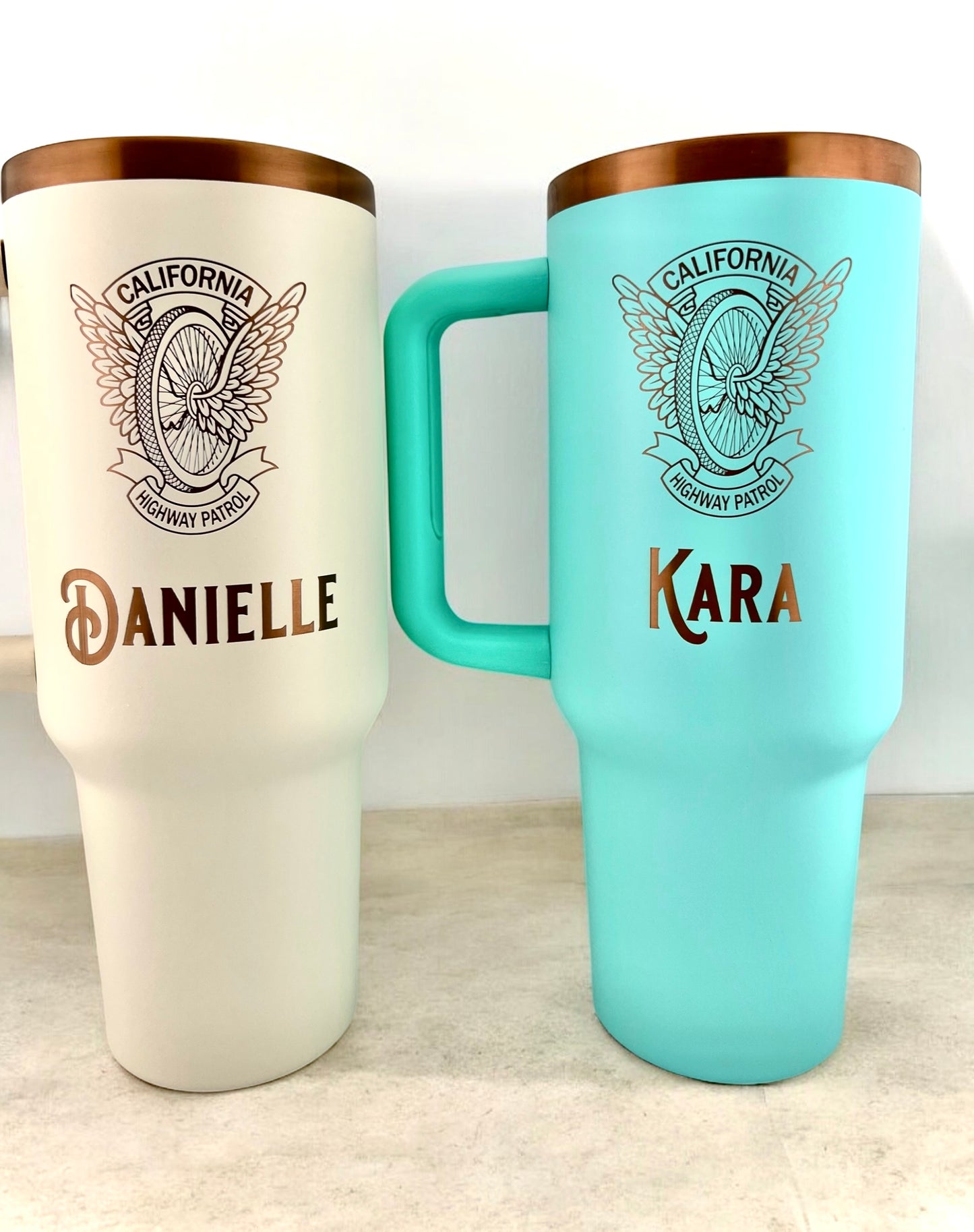 40oz Patrol Tumbler with Handle (Gold Plated)